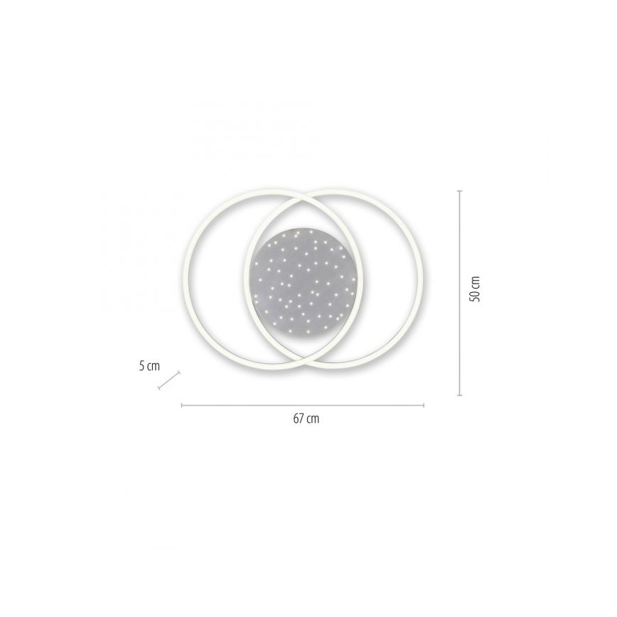 Paul Neuhaus 6025-55 - LED Zatemnitvena stropna svetilka YUKI LED/48W/230V + Daljinski upravljalnik