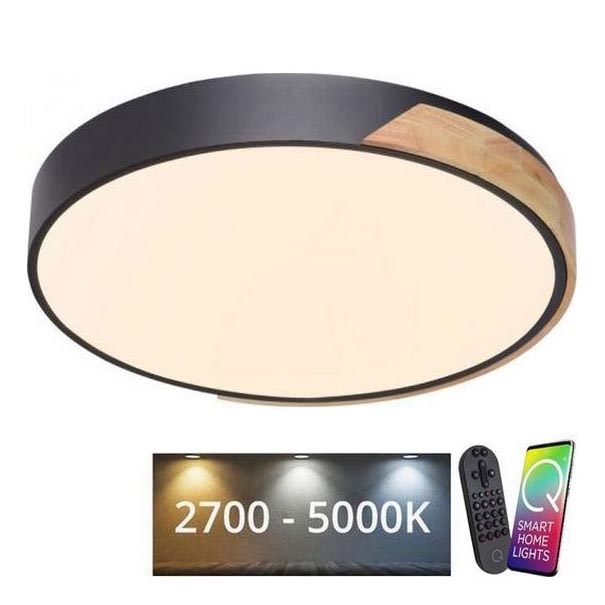 Paul Neuhaus 6071-18 - LED Zatemnitvena stropna svetilka Q-PIATO LED/35W/230V pr. 51 cm 2700-5000K Wi-Fi + Daljinski upravljalnik