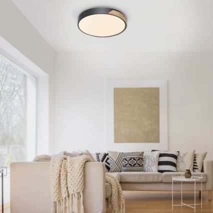 Paul Neuhaus 6071-18 - LED Zatemnitvena stropna svetilka Q-PIATO LED/35W/230V pr. 51 cm 2700-5000K Wi-Fi + Daljinski upravljalnik
