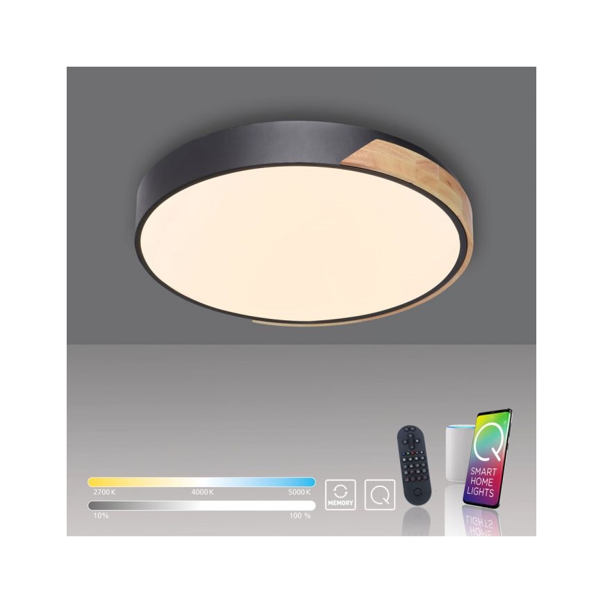 Paul Neuhaus 6071-18 - LED Zatemnitvena stropna svetilka Q-PIATO LED/35W/230V pr. 51 cm 2700-5000K Wi-Fi + Daljinski upravljalnik