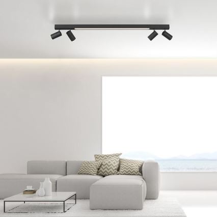 Paul Neuhaus 6121-13 - LED Zatemnitveni reflektor PURE 4xLED/4W/230V + LED/9W 2700-5000K + Daljinski upravljalnik