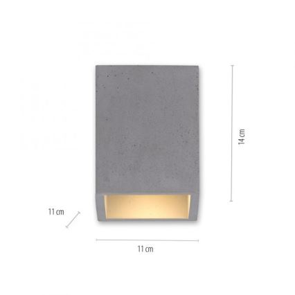 Paul Neuhaus 6161-22 - Reflektor ETON 1xGU10/10W/230V beton