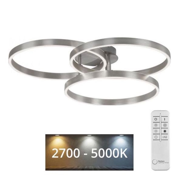 Paul Neuhaus 6233-55 - LED Zatemnitvena stropna svetilka PAAN LED/45,5W/230V 2700-5000K + Daljinski upravljalnik