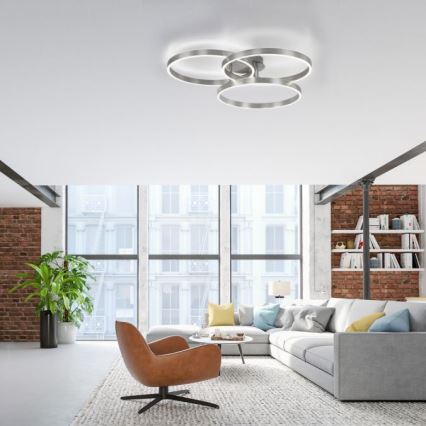 Paul Neuhaus 6233-55 - LED Zatemnitvena stropna svetilka PAAN LED/45,5W/230V 2700-5000K + Daljinski upravljalnik