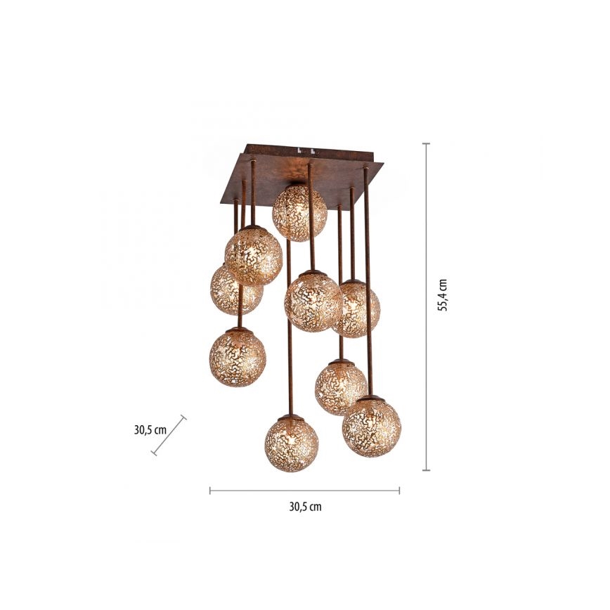 Paul Neuhaus 6238-48 - Lestenec na drogu GRETA 9xG9/40W/230V