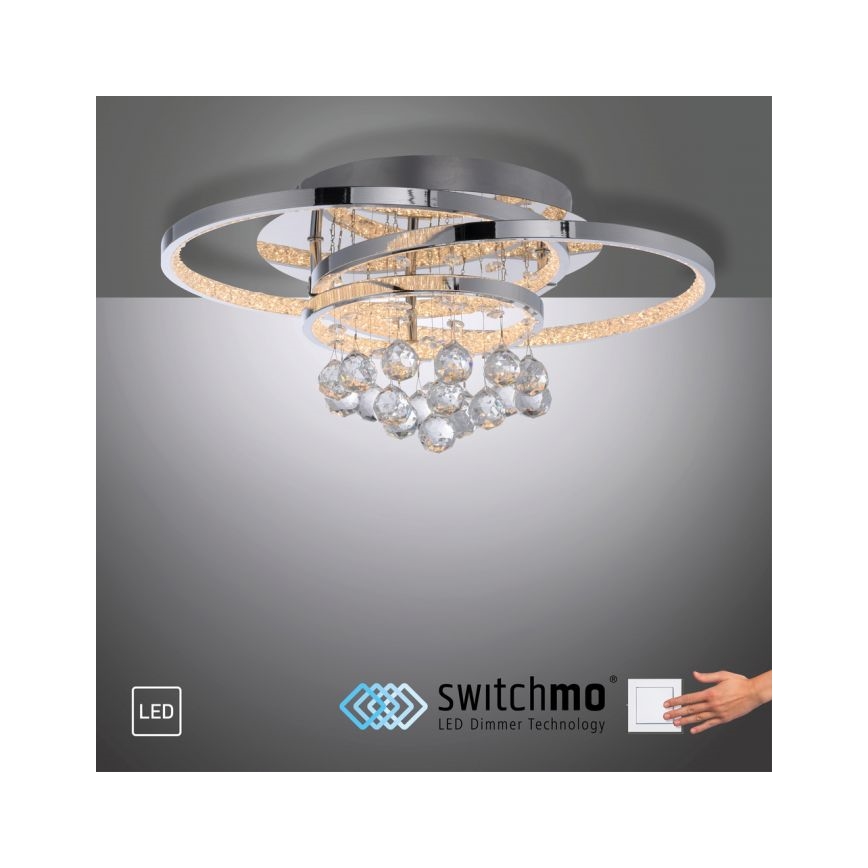 Paul Neuhaus 6267-17 - LED Zatemnitvena stropna svetilka ROTAZO LED/32W/230V pr. 45 cm sijajni krom