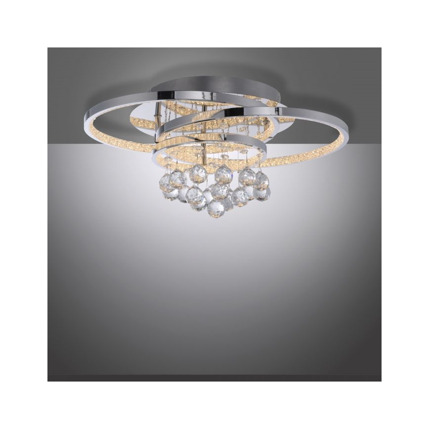 Paul Neuhaus 6267-17 - LED Zatemnitvena stropna svetilka ROTAZO LED/32W/230V pr. 45 cm sijajni krom