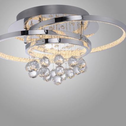 Paul Neuhaus 6267-17 - LED Zatemnitvena stropna svetilka ROTAZO LED/32W/230V pr. 45 cm sijajni krom