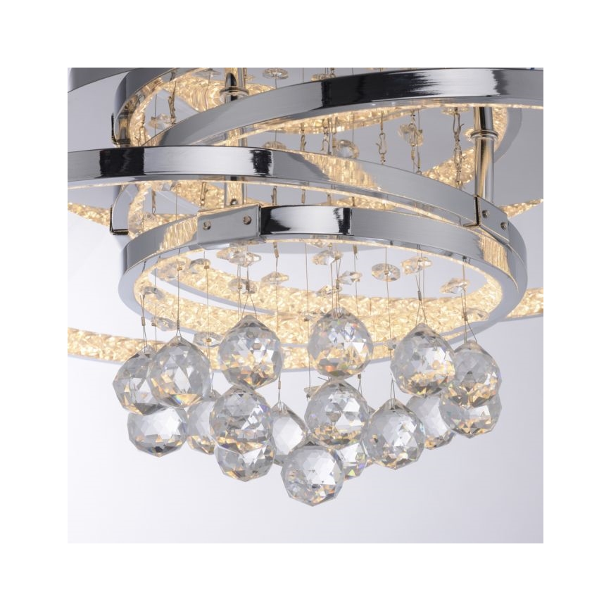 Paul Neuhaus 6267-17 - LED Zatemnitvena stropna svetilka ROTAZO LED/32W/230V pr. 45 cm sijajni krom
