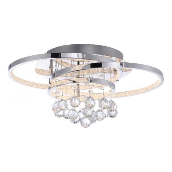 Paul Neuhaus 6267-17 - LED Zatemnitvena stropna svetilka ROTAZO LED/32W/230V pr. 45 cm sijajni krom