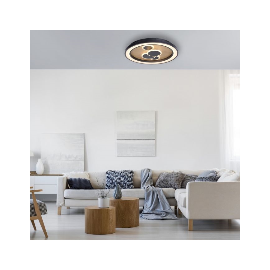 Paul Neuhaus 6284-79 - LED Stropna svetilka ELIZA LED/55,5W/230V pr. 60 cm hrast