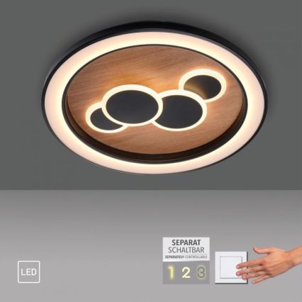 Paul Neuhaus 6284-79 - LED Stropna svetilka ELIZA LED/55,5W/230V pr. 60 cm hrast