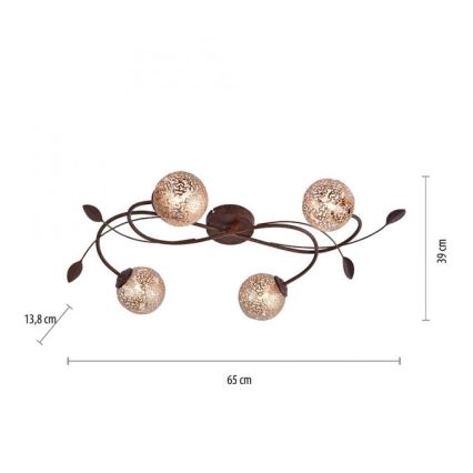 Paul Neuhaus 6395-48 - Nadgradni lestenec GRETA 4xG9/40W/230V