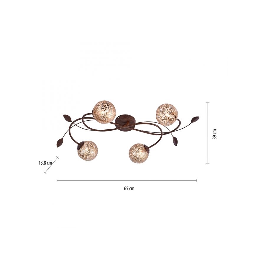 Paul Neuhaus 6395-48 - Nadgradni lestenec GRETA 4xG9/40W/230V