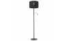 Paul Neuhaus 646-18 - LED Zatemnitvena talna svetilka ROBIN 1xE27/40W/230V + LED/2,1W črna