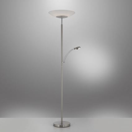 Paul Neuhaus 655-55 - LED Zatemnitvena talna svetilka ALFRED 1xLED/28W+1xLED/4W/230V sijajni krom