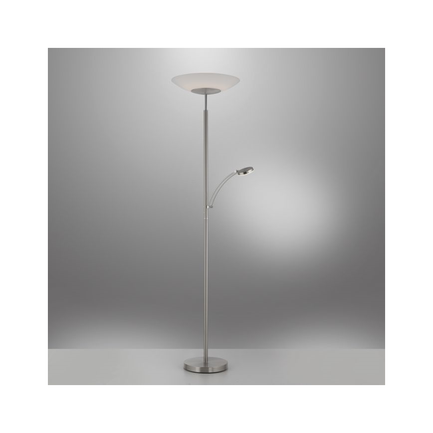 Paul Neuhaus 655-55 - LED Zatemnitvena talna svetilka ALFRED 1xLED/28W+1xLED/4W/230V sijajni krom