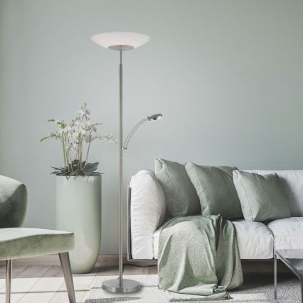 Paul Neuhaus 655-55 - LED zatemnjevalna stojna svetilka ALFRED LED/28W+LED/4W/230V sijajni krom