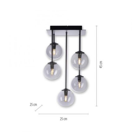 Paul Neuhaus 6719-18 - LED Lestenec na drogu WIDOW 5xG9/3W/230V