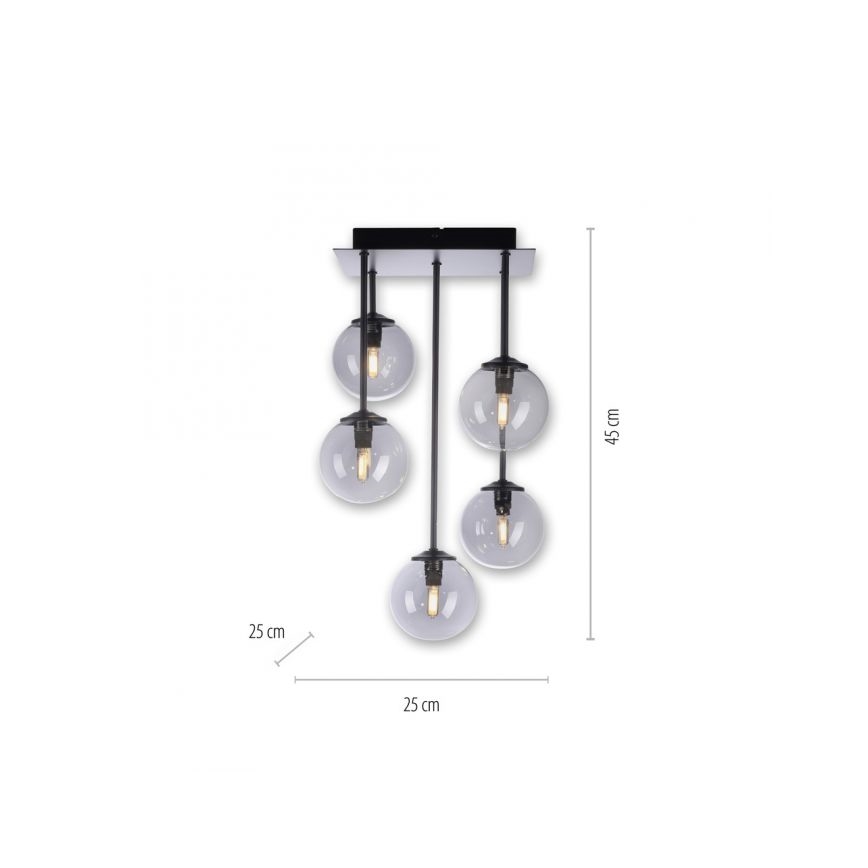 Paul Neuhaus 6719-18 - LED Lestenec na drogu WIDOW 5xG9/3W/230V