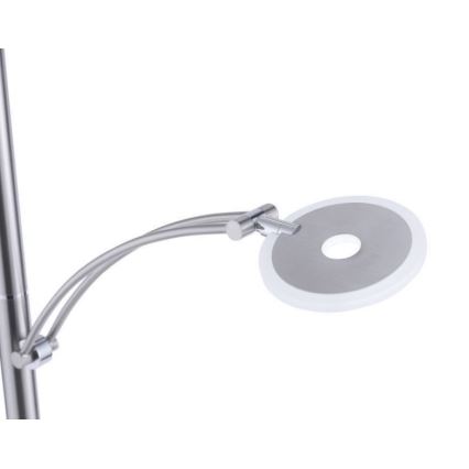 Paul Neuhaus 673-55 - LED zatemnjiva stoječa svetilka ARTUR 2xLED/21W/230V+LED/6W, sijajni krom