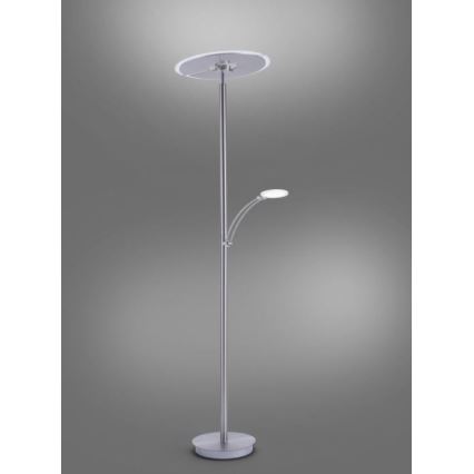 Paul Neuhaus 673-55 - LED Zatemnitvena talna svetilka ARTUR 2xLED/21W/230V+1xLED/6W sijajni krom