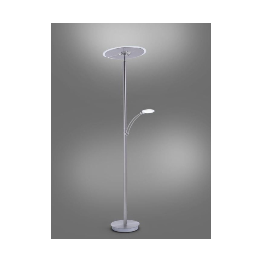Paul Neuhaus 673-55 - LED Zatemnitvena talna svetilka ARTUR 2xLED/21W/230V+1xLED/6W sijajni krom