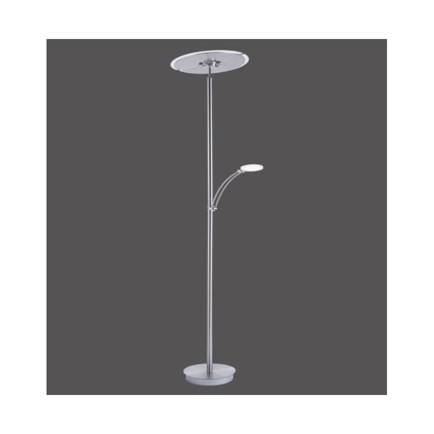 Paul Neuhaus 673-55 - LED Zatemnitvena talna svetilka ARTUR 2xLED/21W/230V+1xLED/6W sijajni krom
