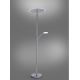 Paul Neuhaus 673-55 - LED Zatemnitvena talna svetilka ARTUR 2xLED/21W/230V+1xLED/6W krom