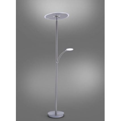 Paul Neuhaus 673-55 - LED Zatemnitvena talna svetilka ARTUR 2xLED/21W/230V+1xLED/6W sijajni krom