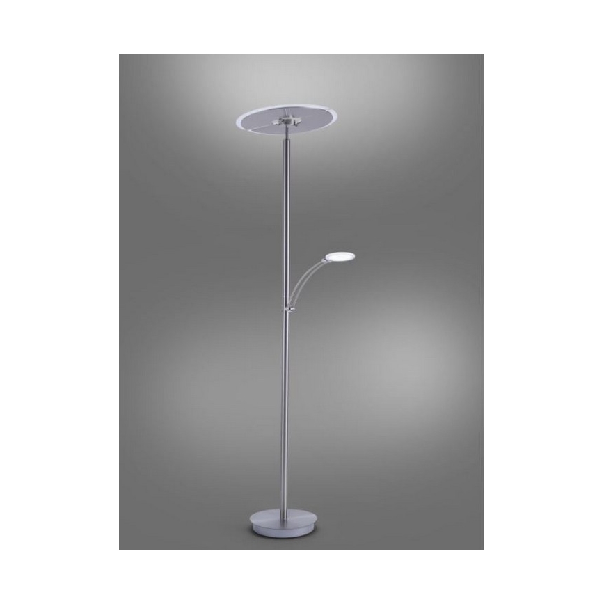 Paul Neuhaus 673-55 - LED Zatemnitvena talna svetilka ARTUR 2xLED/21W/230V+1xLED/6W sijajni krom