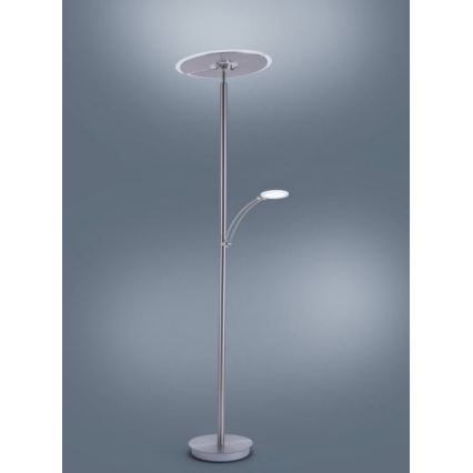Paul Neuhaus 673-55 - LED Zatemnitvena talna svetilka ARTUR 2xLED/21W/230V+1xLED/6W sijajni krom