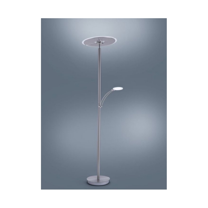 Paul Neuhaus 673-55 - LED Zatemnitvena talna svetilka ARTUR 2xLED/21W/230V+1xLED/6W sijajni krom