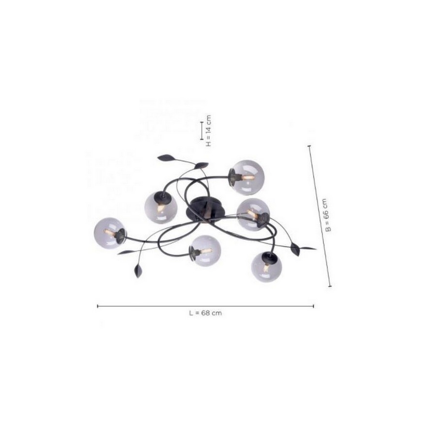 Paul Neuhaus 6737-18 - LED Lestenec WIDOW 6xG9/3W/230V