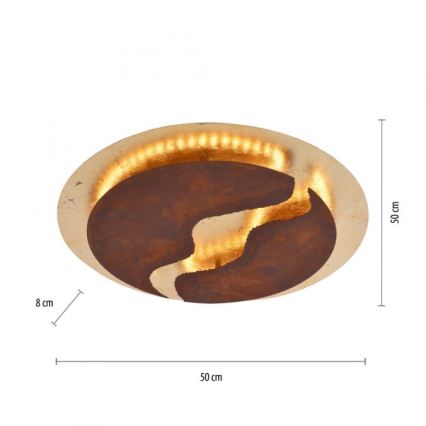 Paul Neuhaus 6983-48 - LED Zatemnitvena stropna svetilka NEVIS LED/42W/230V