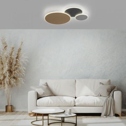 Paul Neuhaus 8007-70 - LED Zatemnitvena stropna svetilka Q-PIATO LED/35W/230V 2700-5000K Wi-Fi + Daljinski upravljalnik