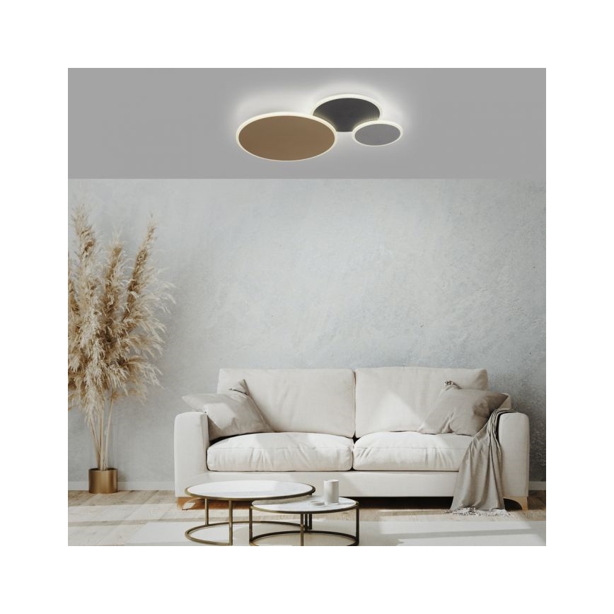 Paul Neuhaus 8007-70 - LED Zatemnitvena stropna svetilka Q-PIATO LED/35W/230V 2700-5000K Wi-Fi + Daljinski upravljalnik
