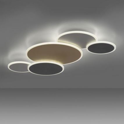 Paul Neuhaus 8008-70 - LED Zatemnitvena stropna svetilka Q-PIATO LED/49W/230V 2700-5000K Wi-Fi + Daljinski upravljalnik