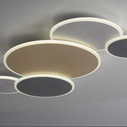 Paul Neuhaus 8008-70 - LED Zatemnitvena stropna svetilka Q-PIATO LED/49W/230V 2700-5000K Wi-Fi + Daljinski upravljalnik