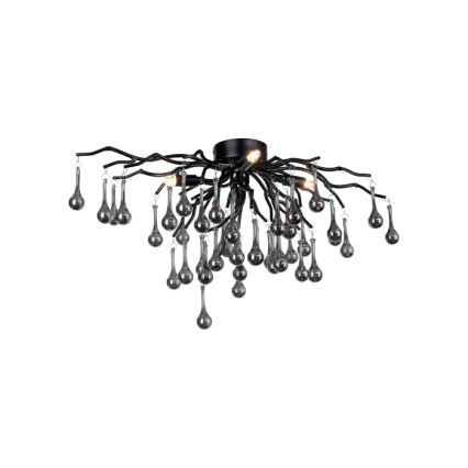 Paul Neuhaus 8090-18 - Pritrjen lestenec ICICLE 4xG9/40W/230V 30x60 cm črna