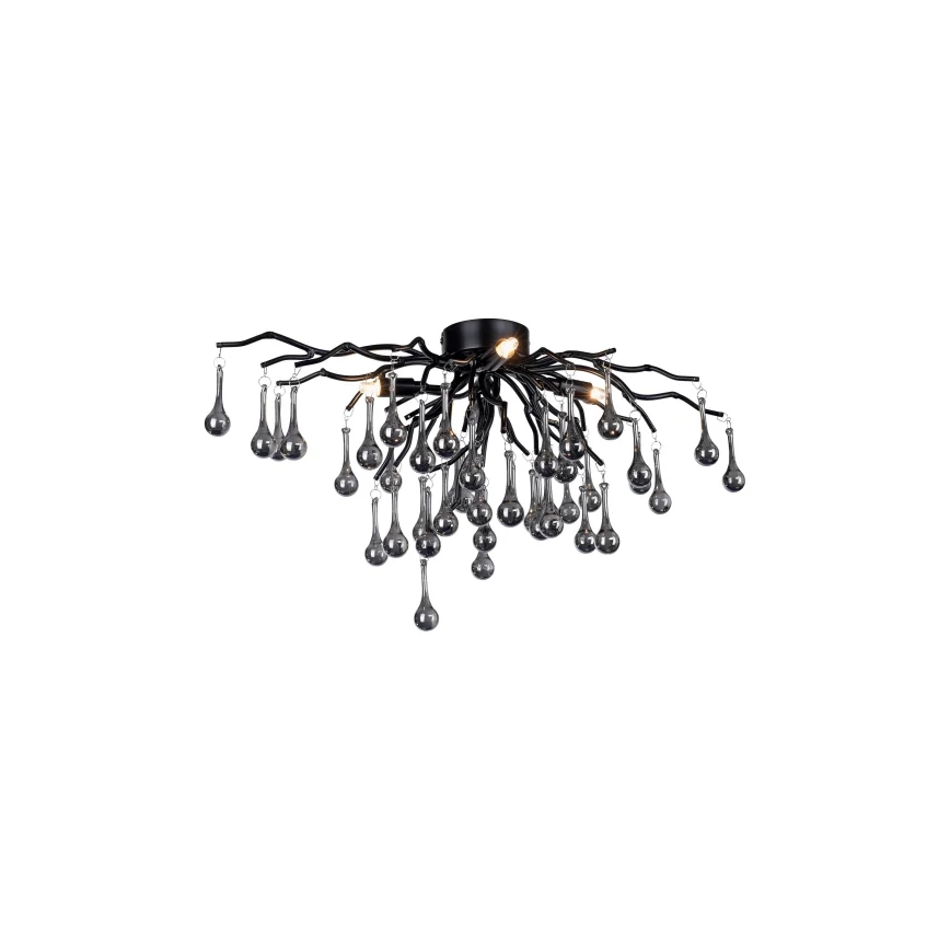 Paul Neuhaus 8090-18 - Pritrjen lestenec ICICLE 4xG9/40W/230V 30x60 cm črna