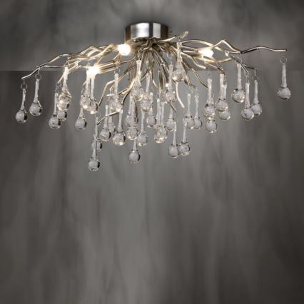 Paul Neuhaus 8090-55 - Nadgradni lestenec ICICLE 4xG9/40W/230V 30x60 cm sijajni krom