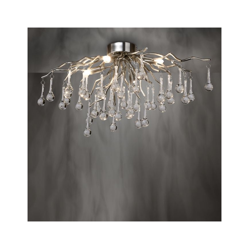 Paul Neuhaus 8090-55 - Nadgradni lestenec ICICLE 4xG9/40W/230V 30x60 cm sijajni krom