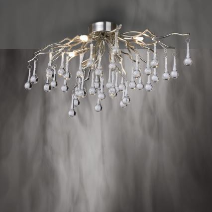 Paul Neuhaus 8090-55 - Nadgradni lestenec ICICLE 4xG9/40W/230V 30x60 cm sijajni krom