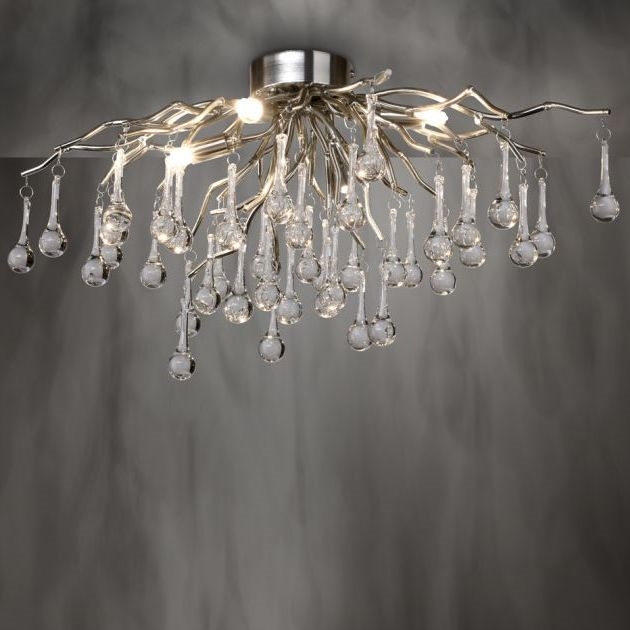 Paul Neuhaus 8090-55 - Nadgradni lestenec ICICLE 4xG9/40W/230V 30x60 cm sijajni krom