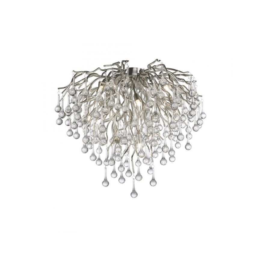 Paul Neuhaus 8091-55 - Nadgradni lestenec ICICLE 9xG9/40W/230V pr. 50 cm sijajni krom