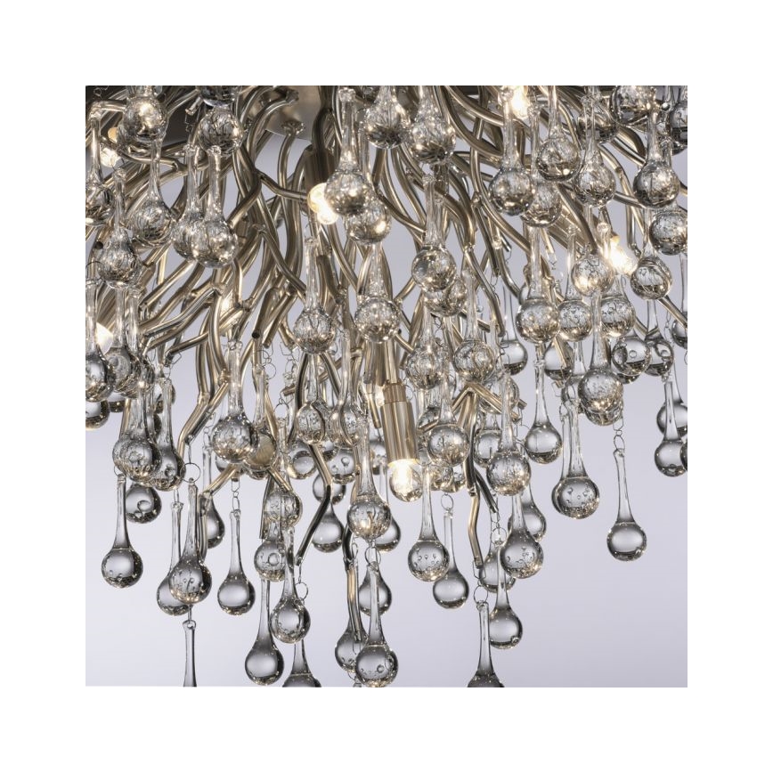 Paul Neuhaus 8091-55 - Nadgradni lestenec ICICLE 9xG9/40W/230V pr. 50 cm sijajni krom