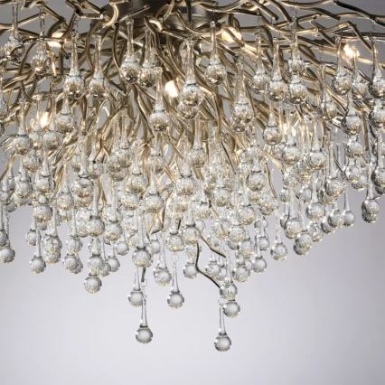 Paul Neuhaus 8092-55 - Pritrjen stropni lestenec ICICLE 14xG9/40W/230V premer 100 cm sijajni krom