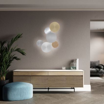 Paul Neuhaus 8152-79 - LED Zatemnitvena stenska svetilka PUNTUA LED/1W/3,7V 2200 mAh + Daljinski upravljalnik