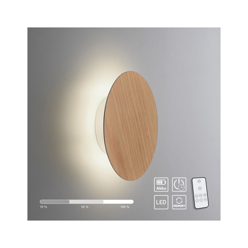 Paul Neuhaus 8152-79 - LED Zatemnitvena stenska svetilka PUNTUA LED/1W/3,7V 2200 mAh + Daljinski upravljalnik